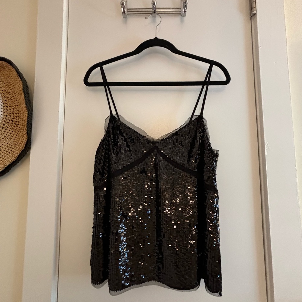 J Crew Sequined blank tank